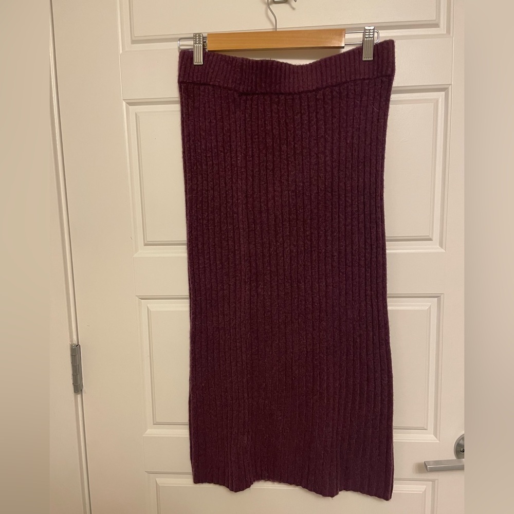 Loft Ribbed Mini Sweater Skirt